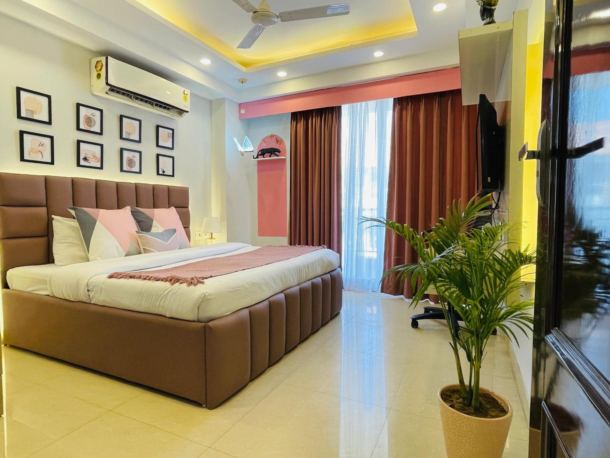 Bedchambers Medicity Serviced Apartments In Gurgaon Bagian luar foto
